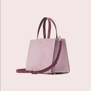 Kate Spade Sam Suede Medium Satchel in Orchid Lavender